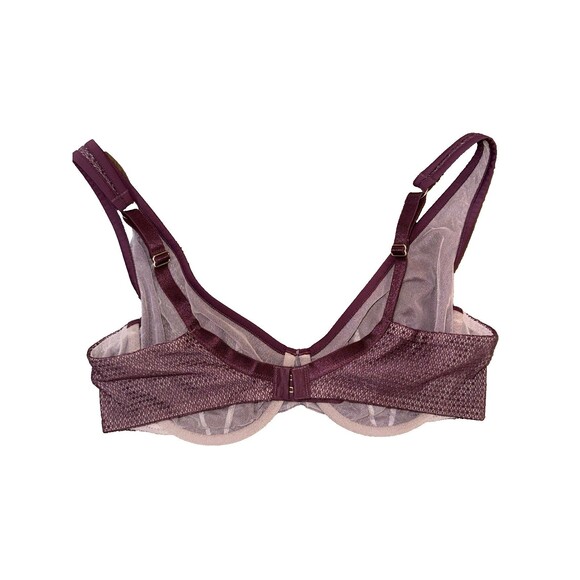 ThirdLove 36C Modern Mesh Unlined Scoop Bra Burgundy Underwire Breathable Sexy - Picture 6 of 8